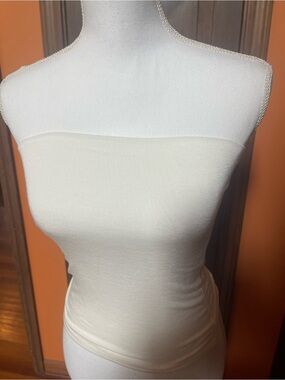 Brandy Melville Cream Strapless Tube Top